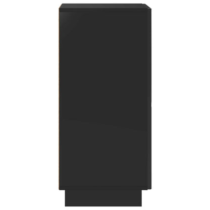 vidaXL Sideboard Black 33.5 x 34.5 x 75 cm Engineered Wood