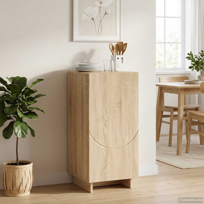 vidaXL Sideboard Sonoma Oak 33.5 x 34.5 x 75 cm Engineered Wood