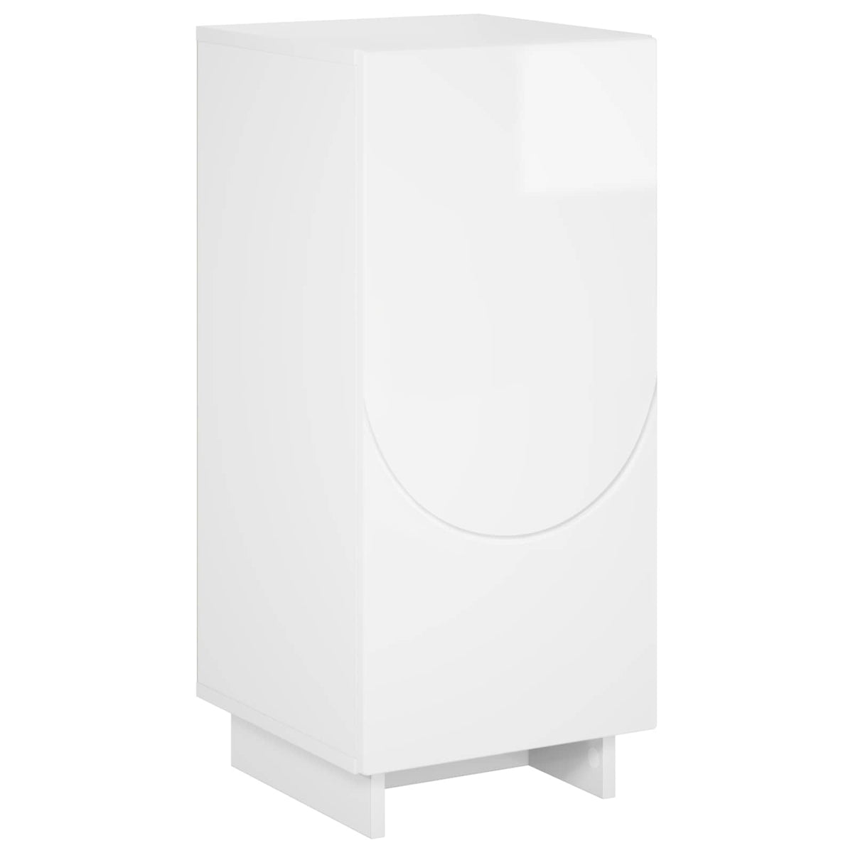 vidaXL Sideboard High Gloss White 33.5 x 34.5 x 75 cm Engineered Wood