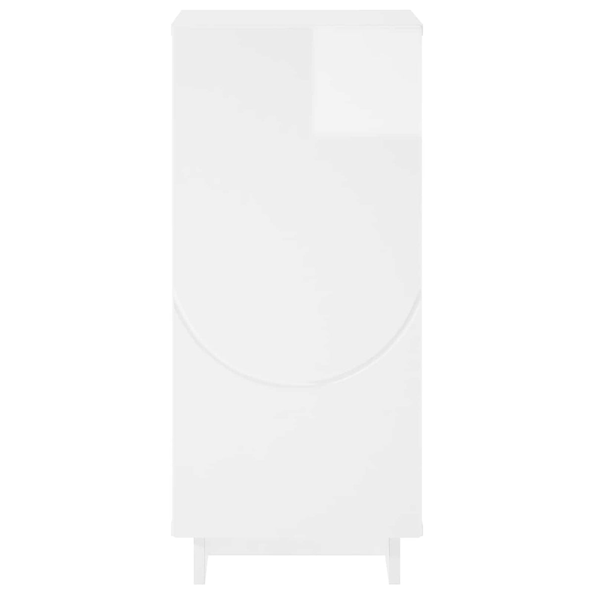 vidaXL Sideboard High Gloss White 33.5 x 34.5 x 75 cm Engineered Wood