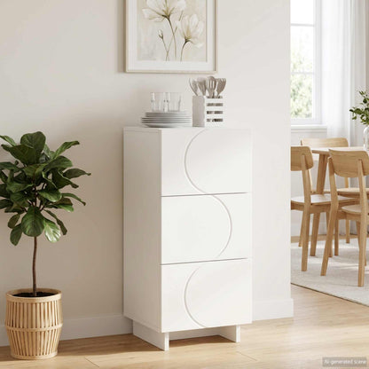vidaXL Sideboard White 33.5 x 34.5 x 75 cm Engineered Wood