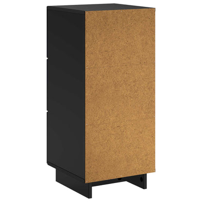 vidaXL Sideboard Black 33.5 x 34.5 x 75 cm Engineered Wood