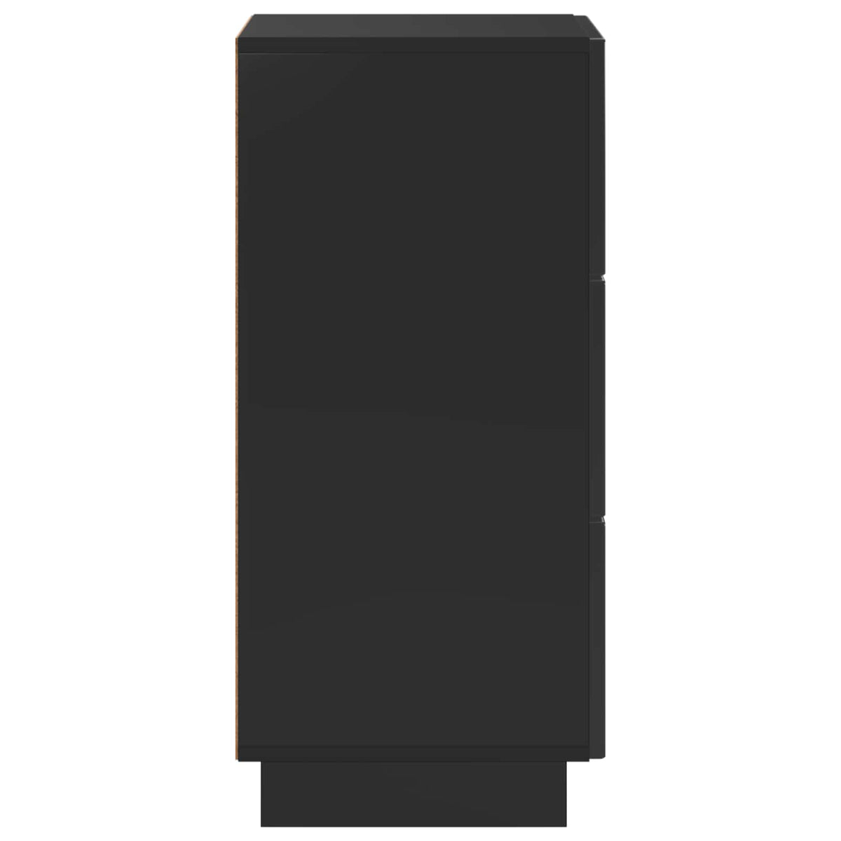 vidaXL Sideboard Black 33.5 x 34.5 x 75 cm Engineered Wood
