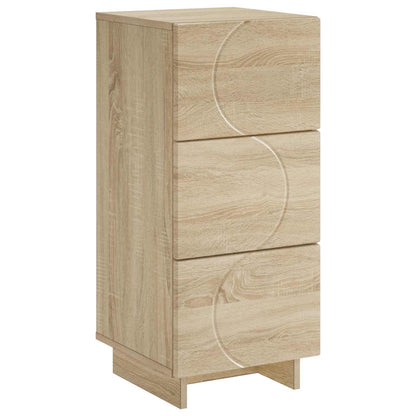 vidaXL Sideboard Sonoma Oak 33.5 x 34.5 x 75 cm Engineered Wood