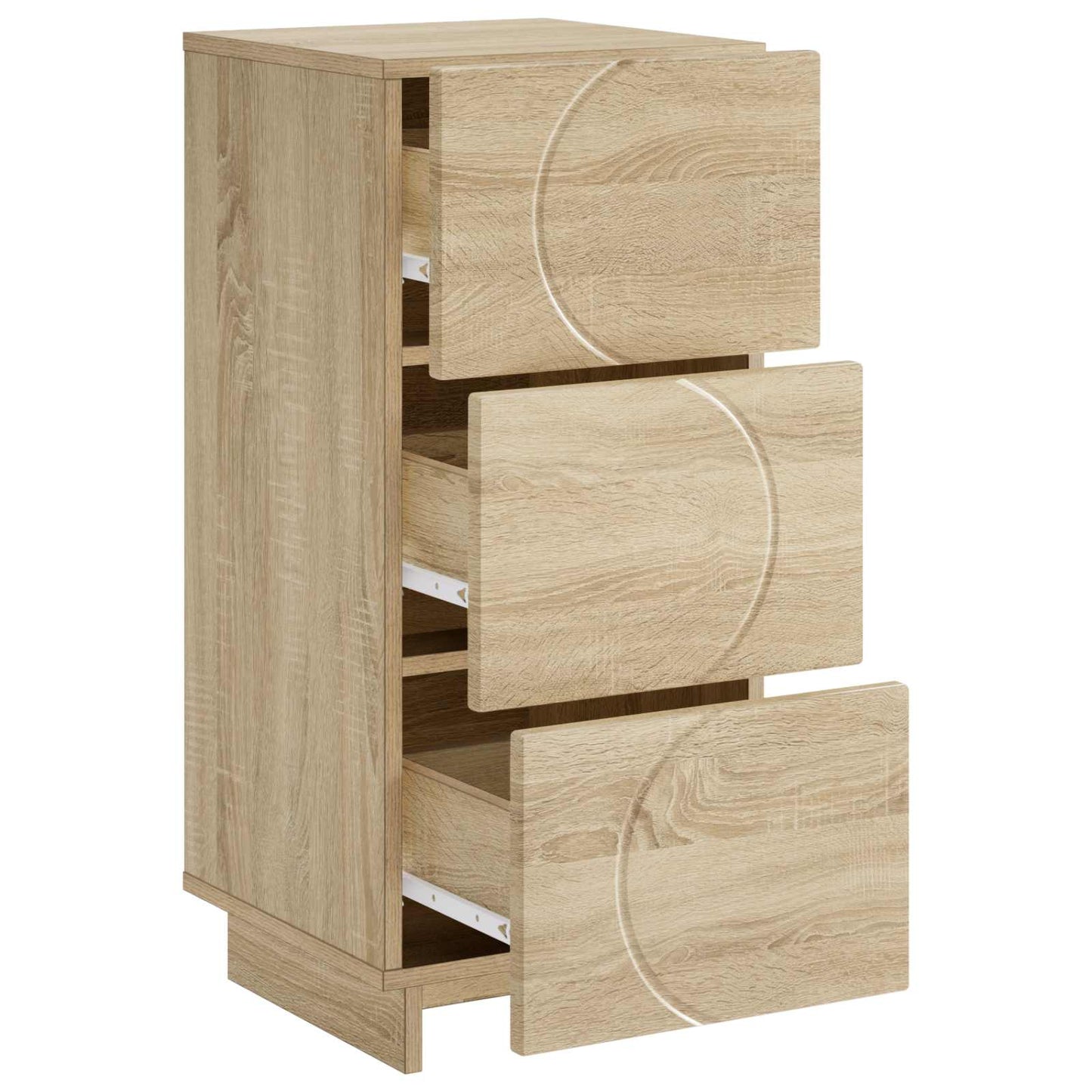 vidaXL Sideboard Sonoma Oak 33.5 x 34.5 x 75 cm Engineered Wood