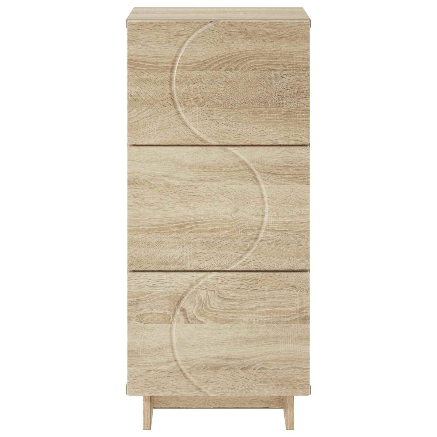 vidaXL Sideboard Sonoma Oak 33.5 x 34.5 x 75 cm Engineered Wood