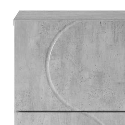 vidaXL Sideboard Concrete Grey 33.5 x 34.5 x 75 cm Engineered Wood
