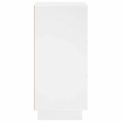 vidaXL Sideboard High Gloss White 33.5 x 34.5 x 75 cm Engineered Wood