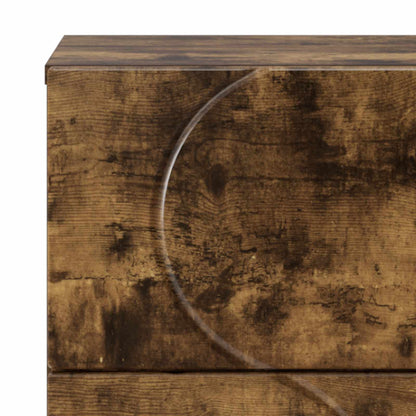 vidaXL Sideboard Smoked Oak 33.5 x 34.5 x 75 cm Engineered Wood