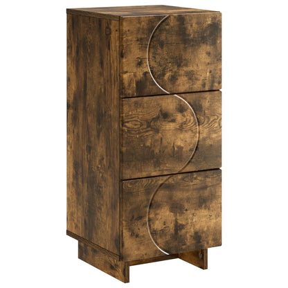 vidaXL Sideboard Smoked Oak 33.5 x 34.5 x 75 cm Engineered Wood