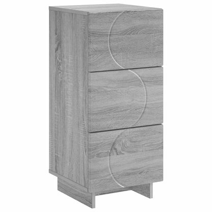 vidaXL Sideboard Grey Sonoma 33.5 x 34.5 x 75 cm Engineered Wood