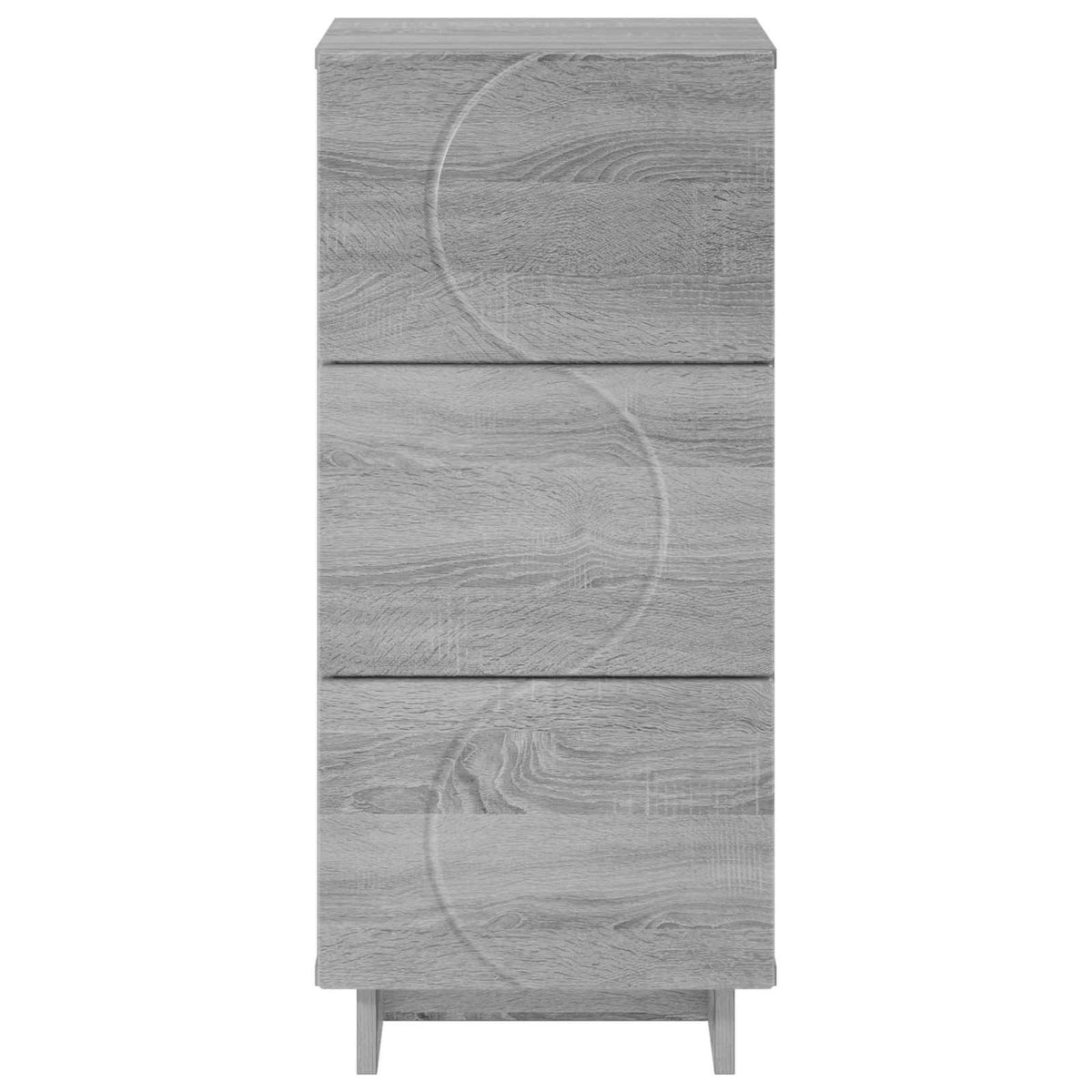 vidaXL Sideboard Grey Sonoma 33.5 x 34.5 x 75 cm Engineered Wood