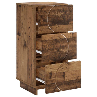 vidaXL Sideboard Old Wood 33.5 x 34.5 x 75 cm Engineered Wood