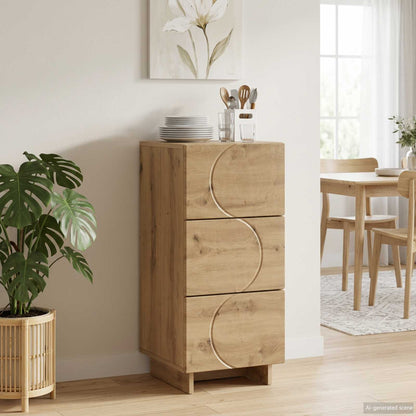 vidaXL Sideboard Artisan Oak 33.5 x 34.5 x 75 cm Engineered Wood
