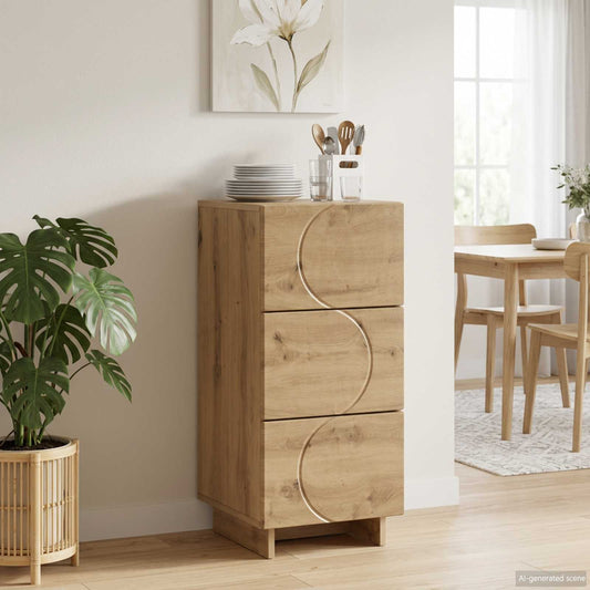 vidaXL Sideboard Artisan Oak 33.5 x 34.5 x 75 cm Engineered Wood