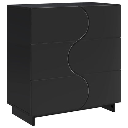vidaXL Sideboard Black 70 x 38 x 75 cm Engineered Wood