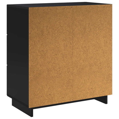 vidaXL Sideboard Black 70 x 38 x 75 cm Engineered Wood