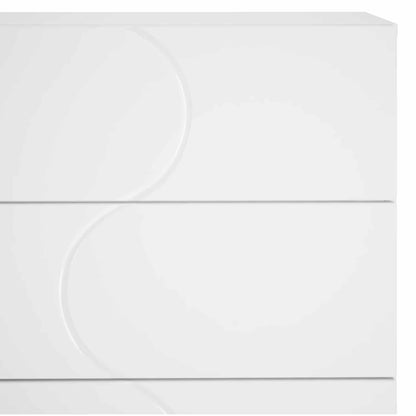 vidaXL Sideboard High Gloss White 70 x 38 x 75 cm Engineered Wood
