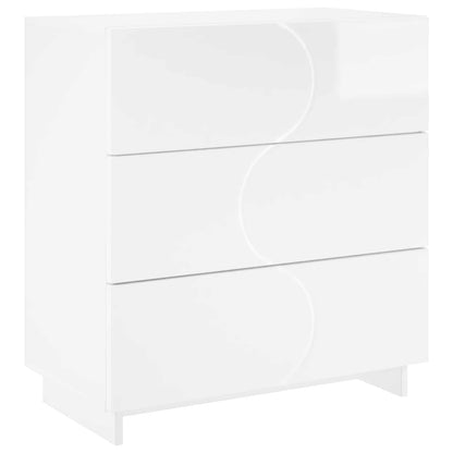 vidaXL Sideboard High Gloss White 70 x 38 x 75 cm Engineered Wood