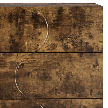 vidaXL Sideboard Smoked Oak 70 x 38 x 75 cm Engineered Wood