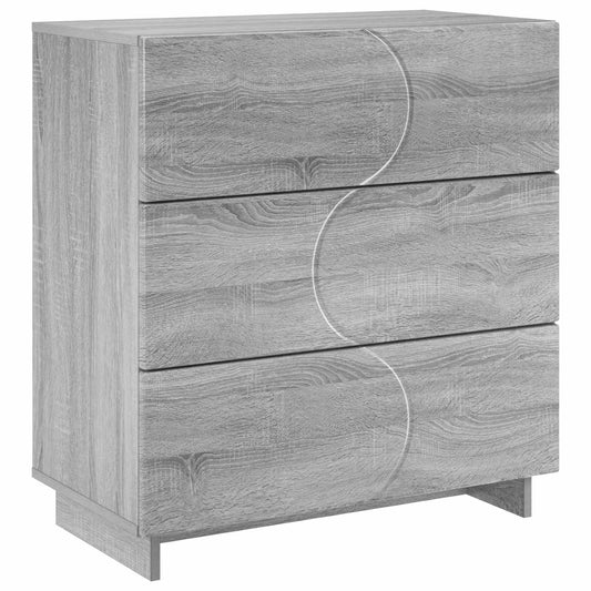 vidaXL Sideboard Grey Sonoma 70 x 38 x 75 cm Engineered Wood