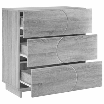 vidaXL Sideboard Grey Sonoma 70 x 38 x 75 cm Engineered Wood