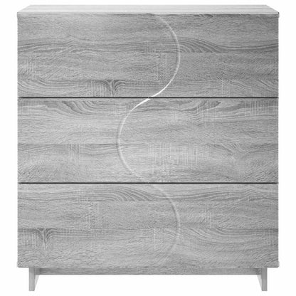 vidaXL Sideboard Grey Sonoma 70 x 38 x 75 cm Engineered Wood