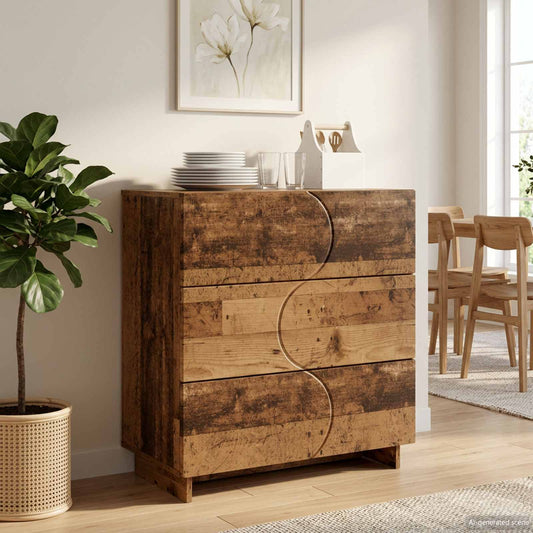 vidaXL Sideboard Old Wood 70 x 38 x 75 cm Engineered Wood