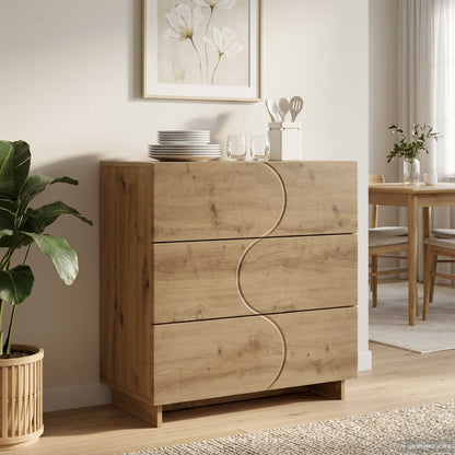 vidaXL Sideboard Artisan Oak 70 x 38 x 75 cm Engineered Wood