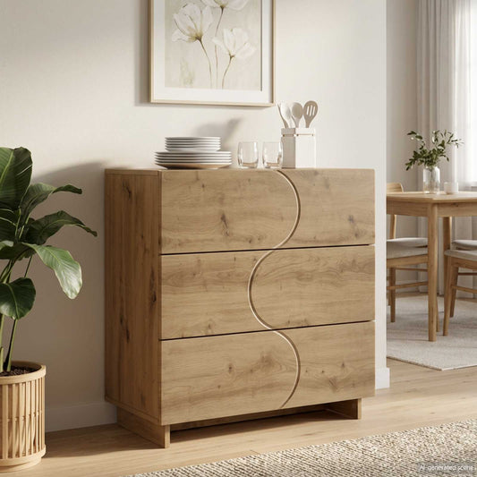 vidaXL Sideboard Artisan Oak 70 x 38 x 75 cm Engineered Wood