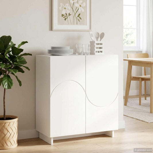 vidaXL Sideboard White 67 x 34.5 x 75 cm Engineered Wood