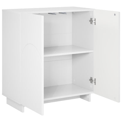 vidaXL Sideboard White 67 x 34.5 x 75 cm Engineered Wood