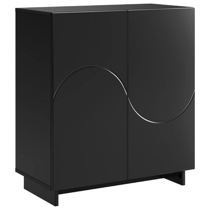 vidaXL Sideboard Black 67 x 34.5 x 75 cm Engineered Wood