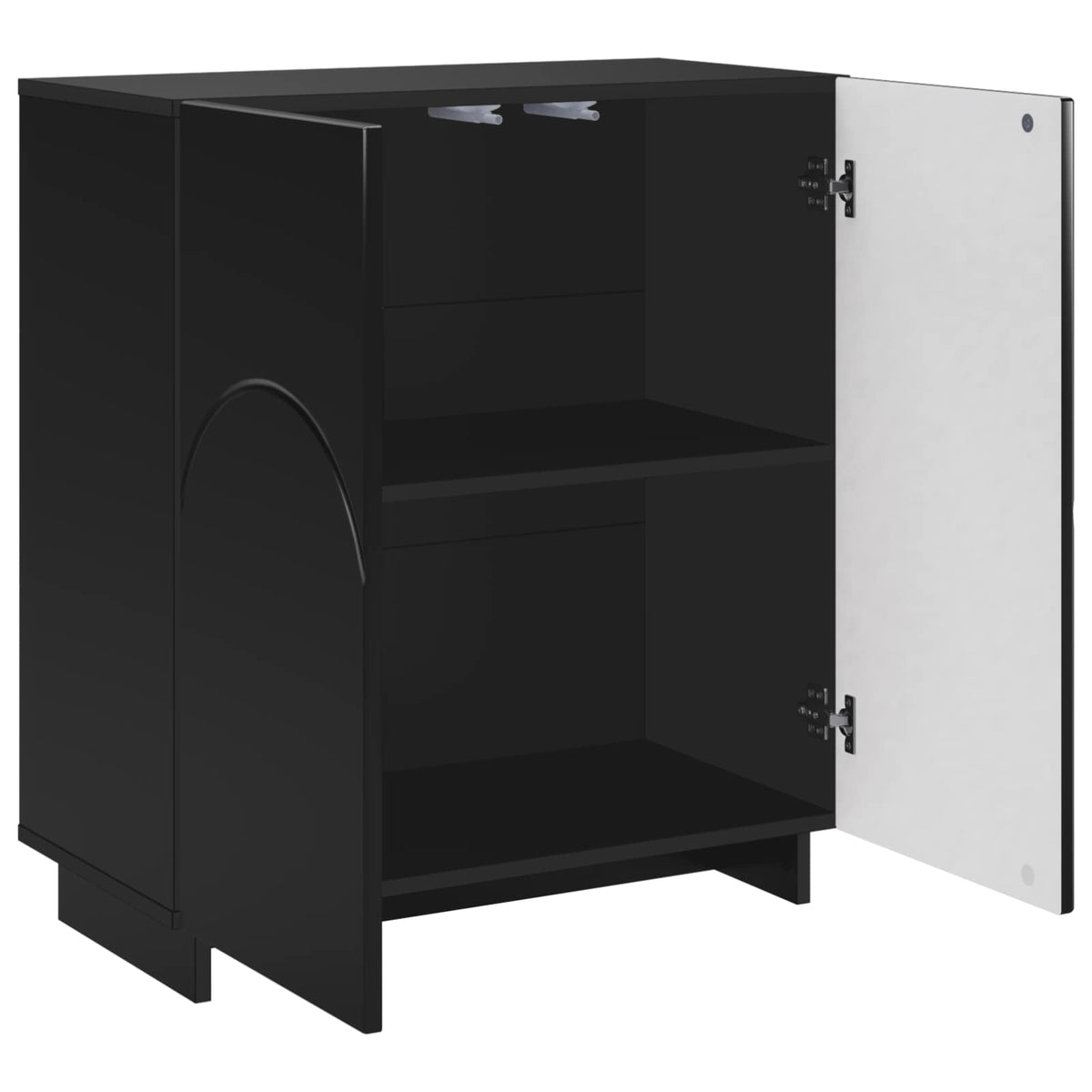 vidaXL Sideboard Black 67 x 34.5 x 75 cm Engineered Wood