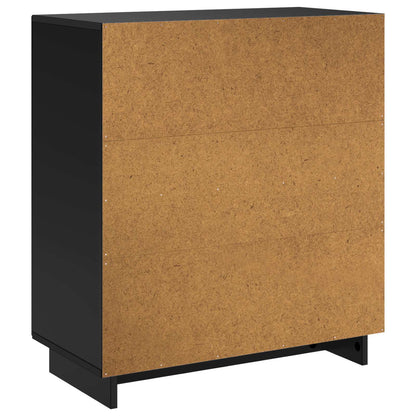 vidaXL Sideboard Black 67 x 34.5 x 75 cm Engineered Wood