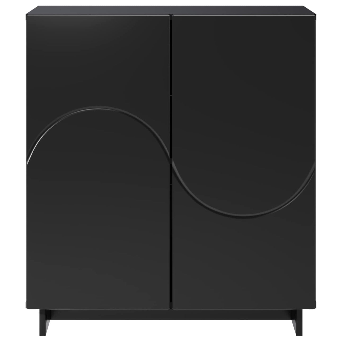 vidaXL Sideboard Black 67 x 34.5 x 75 cm Engineered Wood