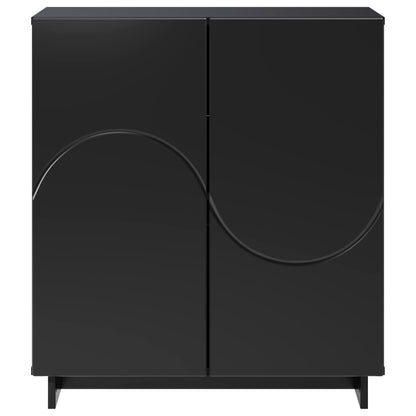 vidaXL Sideboard Black 67 x 34.5 x 75 cm Engineered Wood