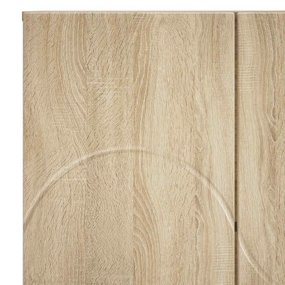 vidaXL Sideboard Sonoma Oak 67 x 34.5 x 75 cm Engineered Wood