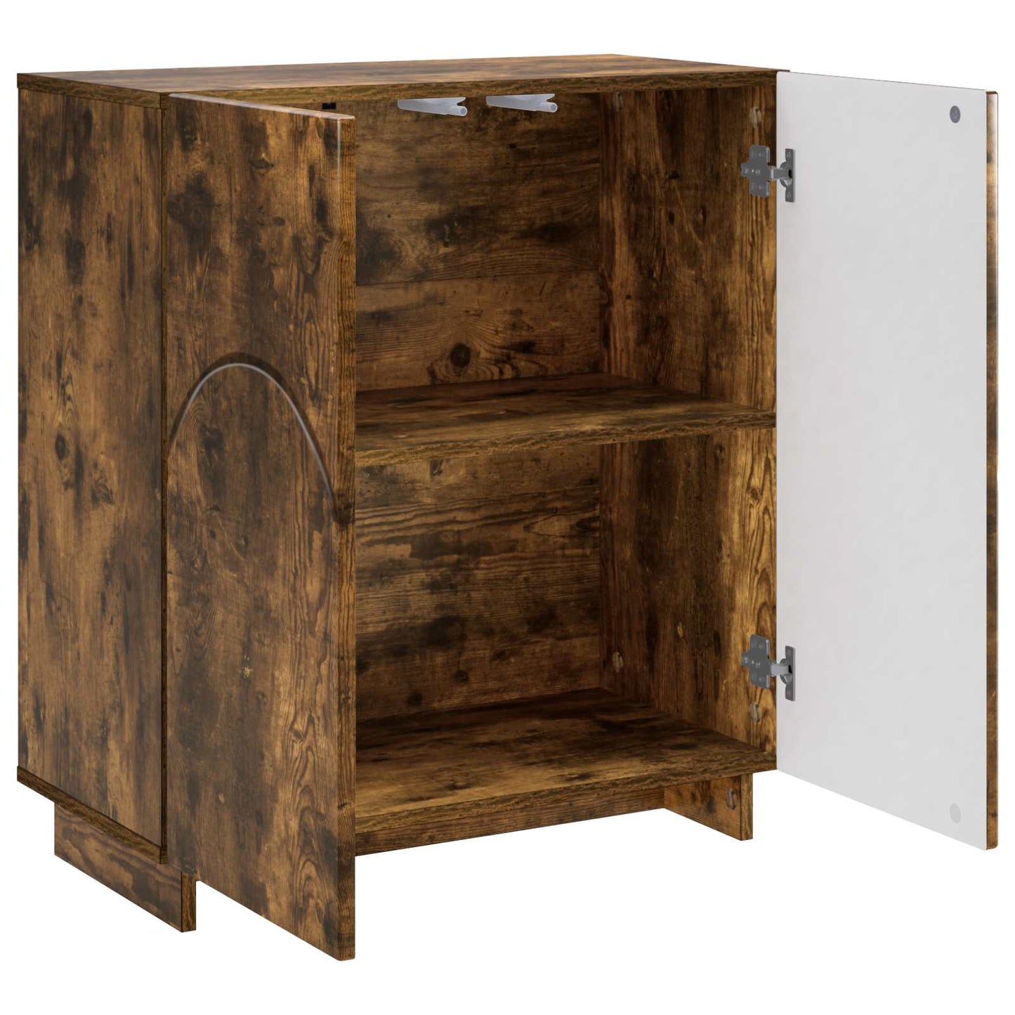 vidaXL Sideboard Smoked Oak 67 x 34.5 x 75 cm Engineered Wood
