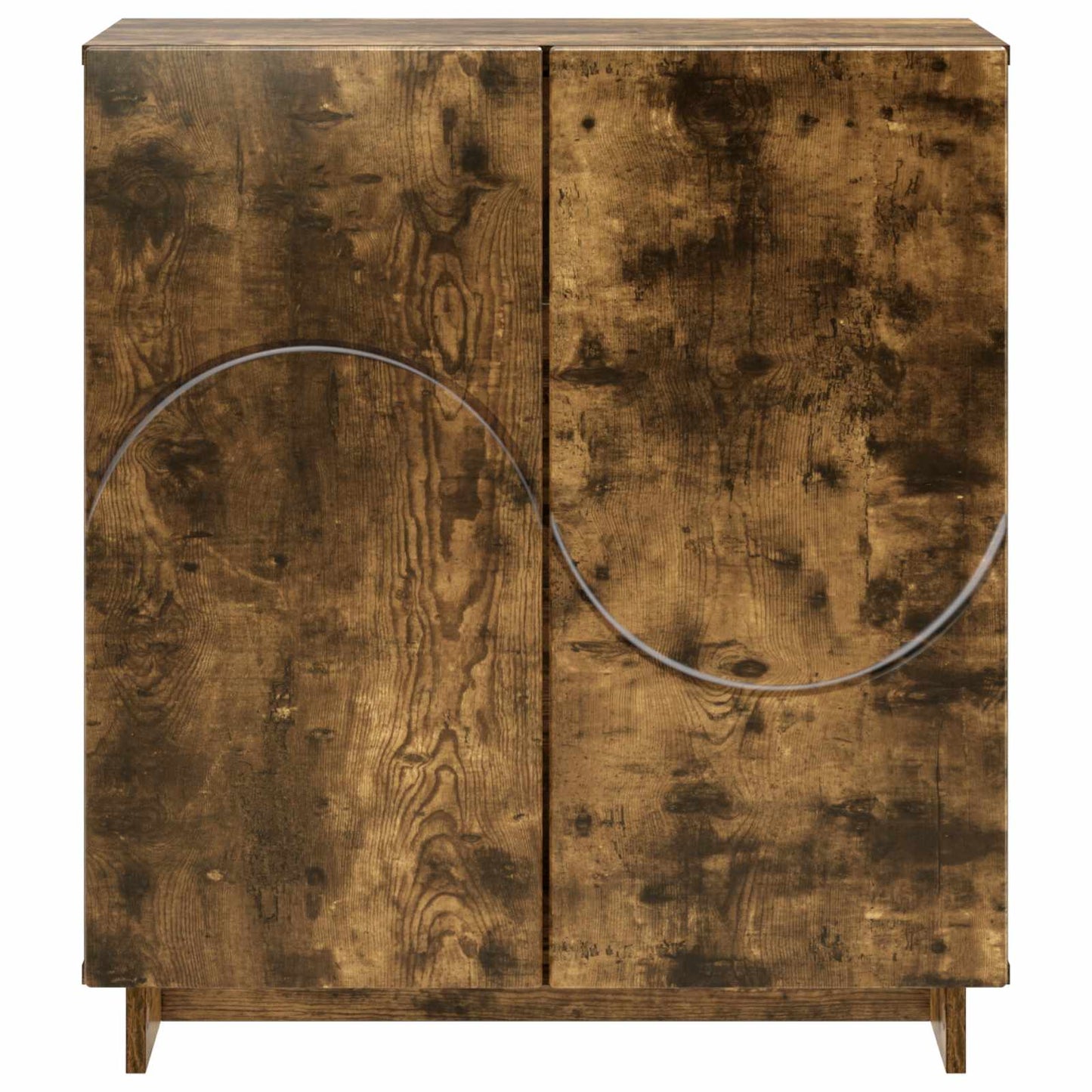 vidaXL Sideboard Smoked Oak 67 x 34.5 x 75 cm Engineered Wood