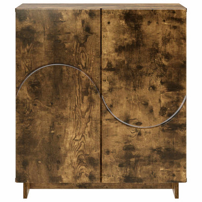 vidaXL Sideboard Smoked Oak 67 x 34.5 x 75 cm Engineered Wood