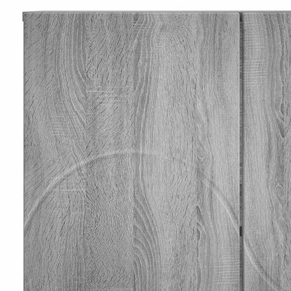 vidaXL Sideboard Grey Sonoma 67 x 34.5 x 75 cm Engineered Wood