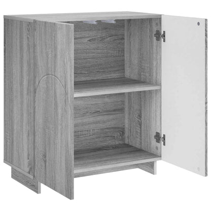vidaXL Sideboard Grey Sonoma 67 x 34.5 x 75 cm Engineered Wood