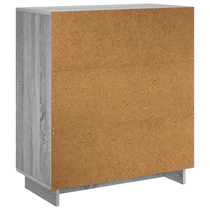 vidaXL Sideboard Grey Sonoma 67 x 34.5 x 75 cm Engineered Wood