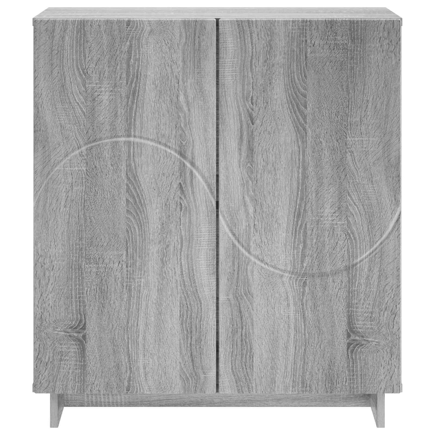 vidaXL Sideboard Grey Sonoma 67 x 34.5 x 75 cm Engineered Wood