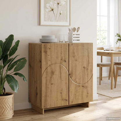 vidaXL Sideboard Artisan Oak 67 x 34.5 x 75 cm Engineered Wood