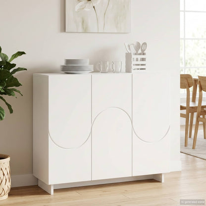 vidaXL Sideboard White 85.5 x 31 x 75 cm Engineered Wood