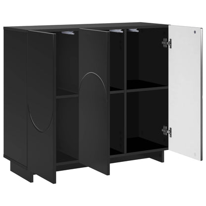 vidaXL Sideboard Black 85.5 x 31 x 75 cm Engineered Wood