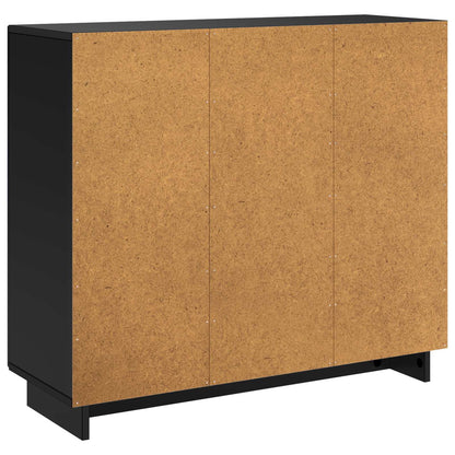 vidaXL Sideboard Black 85.5 x 31 x 75 cm Engineered Wood