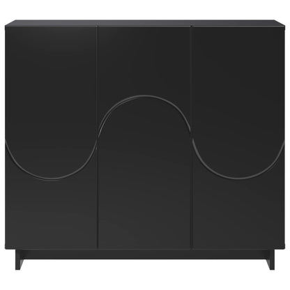 vidaXL Sideboard Black 85.5 x 31 x 75 cm Engineered Wood